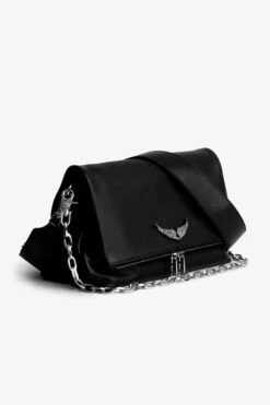 Zadig & Voltaire Swing Your Wings Rocky Bag Noir Silver -Zadig & Voltaire Shop lwba02248 noir silver 3 1
