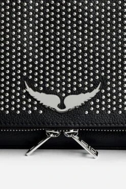 Zadig & Voltaire Rock Dotted Swiss Clutch Black 8 Zadig & Voltaire Rock Dotted Swiss Clutch Black -Zadig & Voltaire Shop lwba02405 noir 2