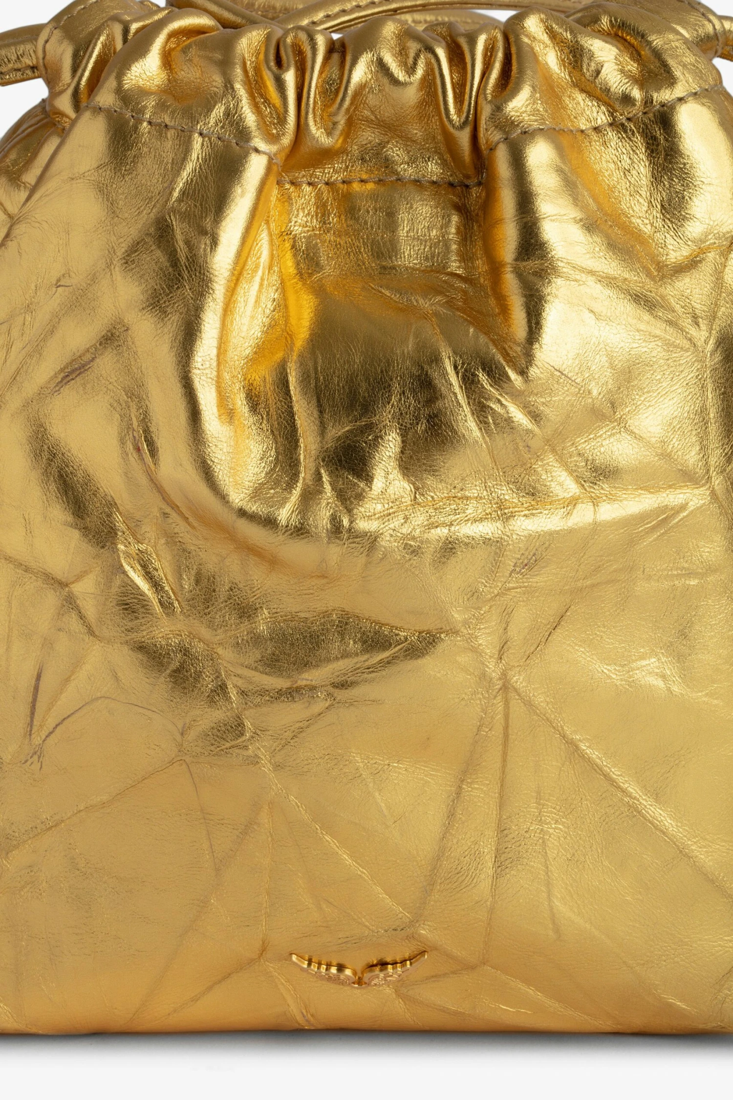 Zadig & Voltaire Rock To Go Metallic Bag Gold 3 Zadig & Voltaire Rock To Go Metallic Bag Gold - Image 3