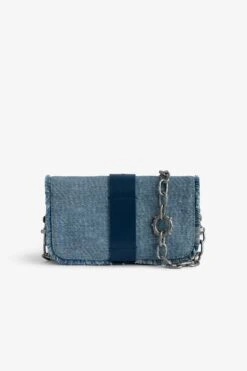 Zadig & Voltaire Kate Wallet Denim Glitter Bag Storm -Zadig & Voltaire Shop lwba02456 storm 3