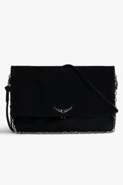 Zadig & Voltaire Rock Eternal XL Clutch Black