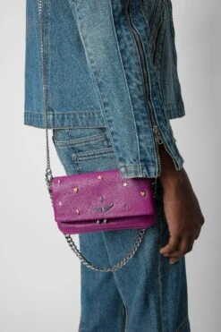 Zadig & Voltaire Rock Nano Lucky Charms Clutch Glam -Zadig & Voltaire Shop lwba02466 glam 9