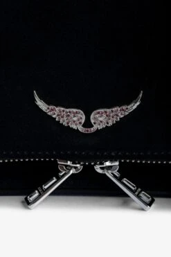 Zadig & Voltaire Rock Nano Suede Clutch Black 8 Zadig & Voltaire Rock Nano Suede Clutch Black -Zadig & Voltaire Shop lwba02473 noir 2 new