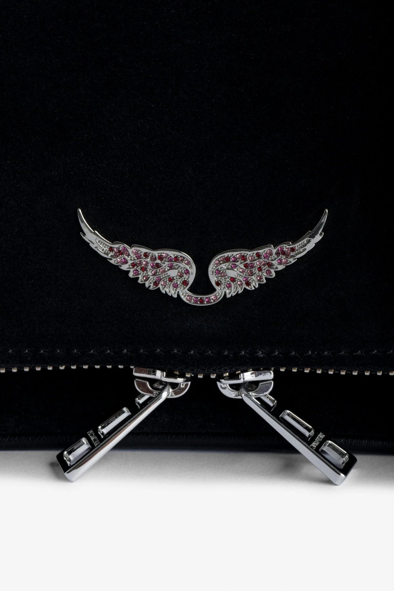 Zadig & Voltaire Rock Nano Suede Clutch Black 3 Zadig & Voltaire Rock Nano Suede Clutch Black - Image 3