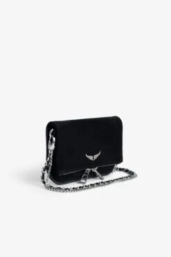 Zadig & Voltaire Rock Nano Suede Clutch Black 10 Zadig & Voltaire Rock Nano Suede Clutch Black -Zadig & Voltaire Shop lwba02473 noir 3 new