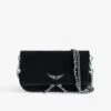 Zadig & Voltaire Rock Nano Suede Clutch Black