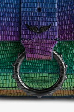 Zadig & Voltaire Kate Wallet Embossed Metallic Bag Rainbow -Zadig & Voltaire Shop lwba02475 rainbow 2