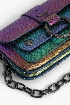 Zadig & Voltaire Kate Wallet Embossed Metallic Bag Rainbow -Zadig & Voltaire Shop lwba02475 rainbow 4