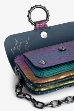 Zadig & Voltaire Kate Wallet Embossed Metallic Bag Rainbow -Zadig & Voltaire Shop lwba02475 rainbow 5