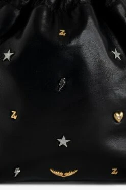 Zadig & Voltaire Rock To Go Lucky Charms Bag Black -Zadig & Voltaire Shop lwba02497 noir 2