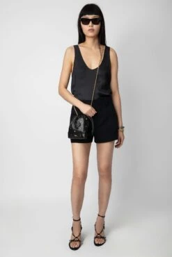 Zadig & Voltaire Rock To Go Lucky Charms Bag Black -Zadig & Voltaire Shop lwba02497 noir 9