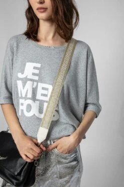 Zadig & Voltaire Zadig Shoulder Strap Gold 5 Zadig & Voltaire Zadig Shoulder Strap Gold -Zadig & Voltaire Shop lwog00005 gold 10