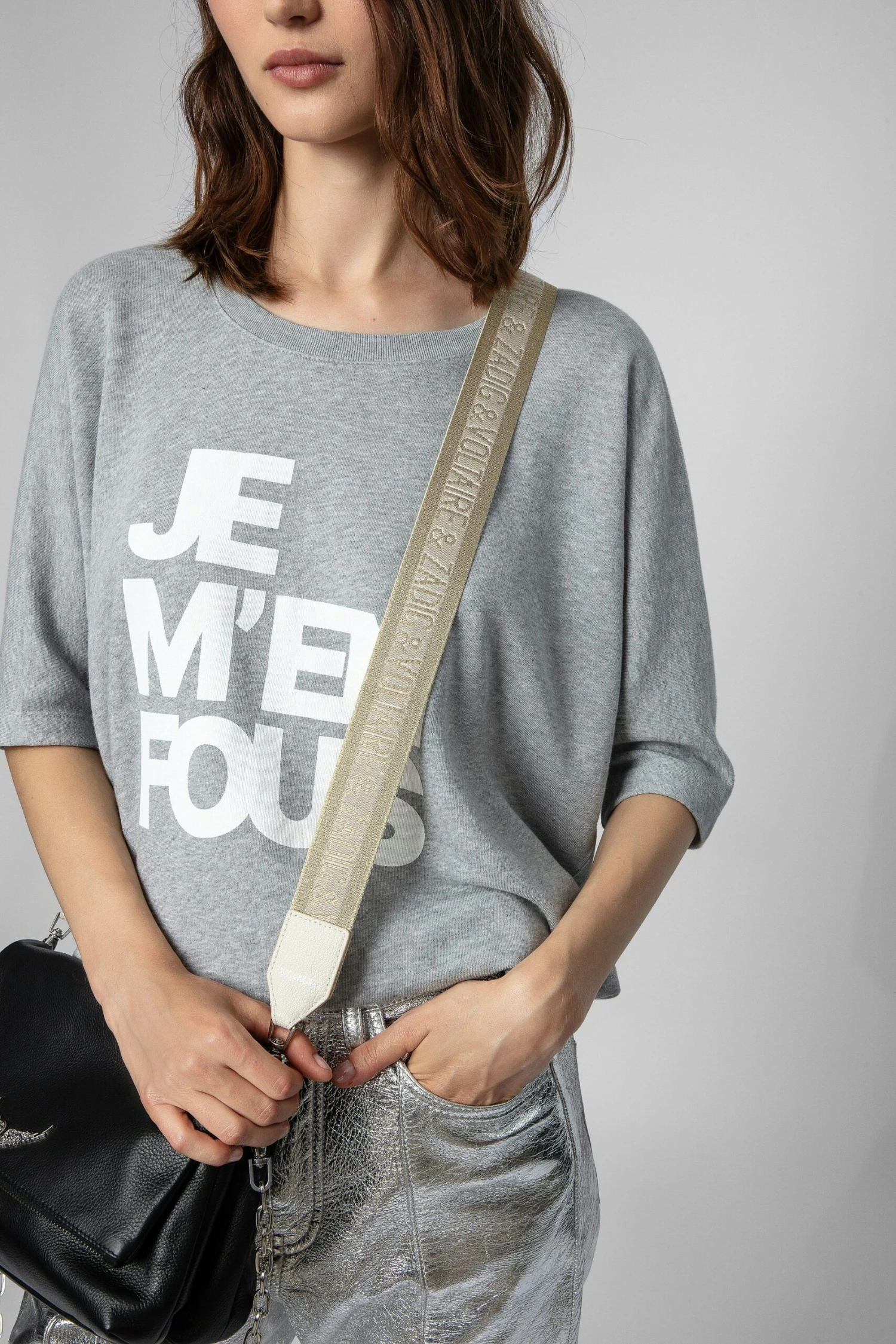 Zadig & Voltaire Zadig Shoulder Strap Gold 3 Zadig & Voltaire Zadig Shoulder Strap Gold - Image 3