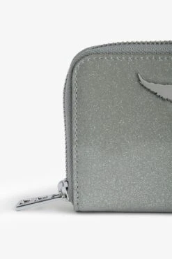 Zadig & Voltaire Mini ZV Infinity Patent Coin Purse Silver -Zadig & Voltaire Shop lwsg01190 silver 3
