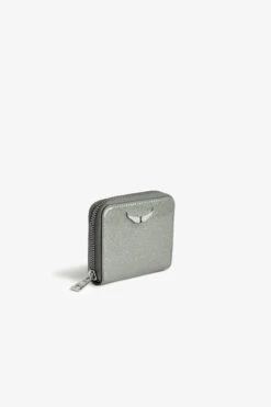 Zadig & Voltaire Mini ZV Infinity Patent Coin Purse Silver -Zadig & Voltaire Shop lwsg01190 silver 4