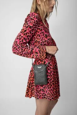 Zadig & Voltaire Rock Dotted Swiss Pouch Clutch Black -Zadig & Voltaire Shop lwsg01194 noir 9