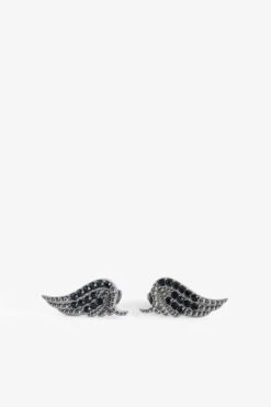 Zadig & Voltaire Rock Earrings Shiny Gun