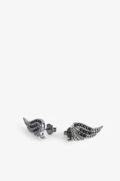 Zadig & Voltaire Rock Earrings Shiny Gun -Zadig & Voltaire Shop owjw00020 shiny gun 3