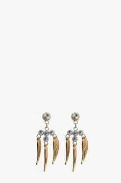 Zadig & Voltaire Rock Over Small Earrings Shiny Gold
