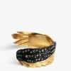 Zadig & Voltaire Rock Feather Spread Your Wings Bracelet Old Gold