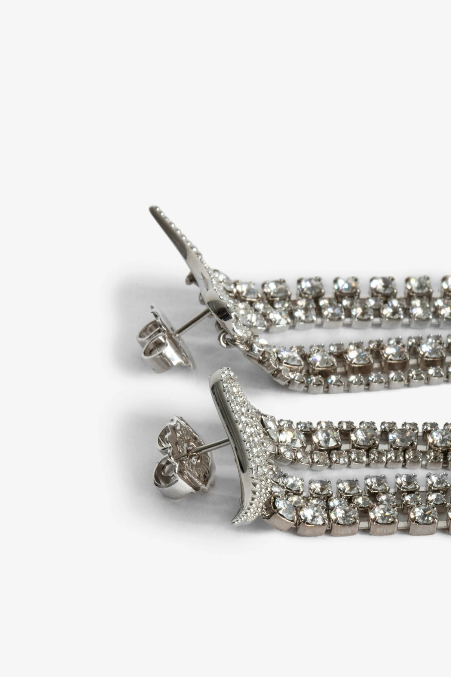 Zadig & Voltaire Rock Color Earrings Shiny Silver 2 Zadig & Voltaire Rock Color Earrings Shiny Silver - Image 2