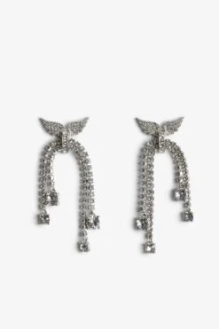 Zadig & Voltaire Rock Node Earrings Shiny Silver