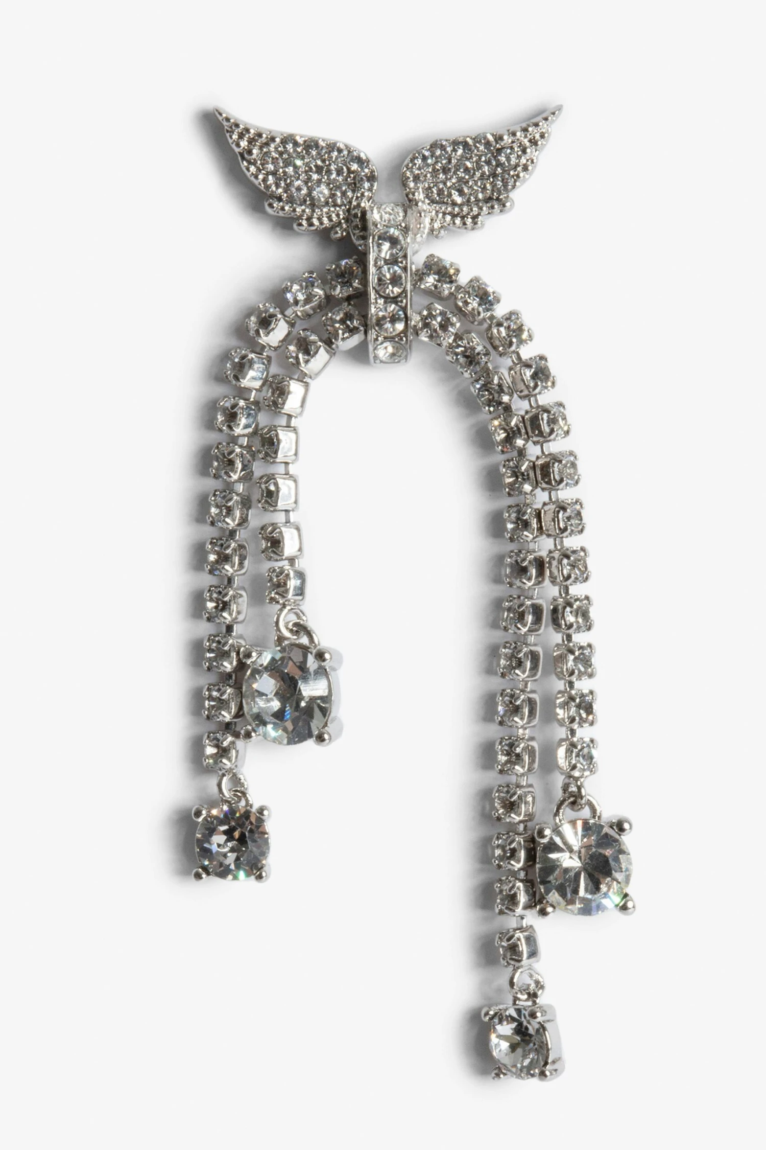 Zadig & Voltaire Rock Node Earrings Shiny Silver 2 Zadig & Voltaire Rock Node Earrings Shiny Silver - Image 2