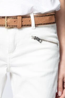 Zadig & Voltaire Belt Starlight Camel