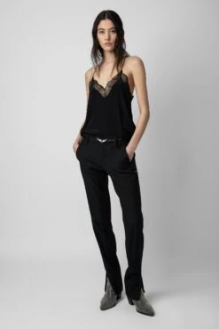 Zadig & Voltaire Christy Silk Camisole Black