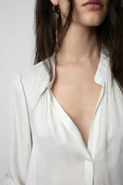 Zadig & Voltaire Tink Satin Tunic White -Zadig & Voltaire Shop pwgcp3201f blanc 4 1