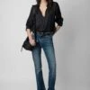 Zadig & Voltaire Tink Satin Tunic Black