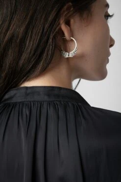 Zadig & Voltaire Tink Satin Tunic Black -Zadig & Voltaire Shop pwgcp3201f noir 5 1