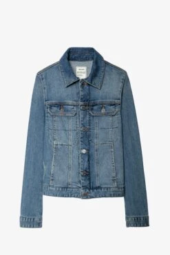 Zadig & Voltaire Kioky Denim Jacket Blue -Zadig & Voltaire Shop pwgct3403f bleu