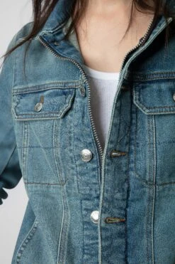 Zadig & Voltaire Kioky Denim Jacket Blue -Zadig & Voltaire Shop pwgct3403f bleu 4 3