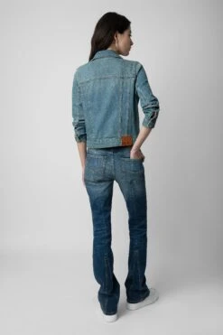 Zadig & Voltaire Kioky Denim Jacket Blue -Zadig & Voltaire Shop pwgct3403f bleu 5 2