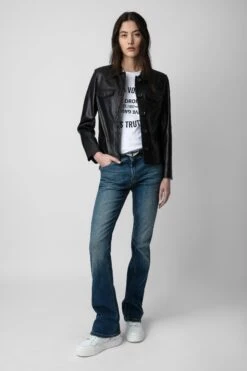 Zadig & Voltaire Liam Leather Jacket Black