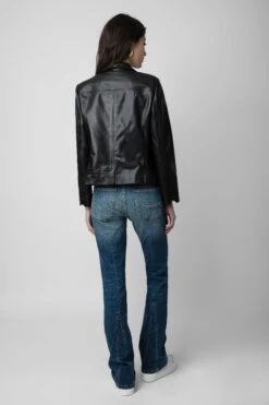 Zadig & Voltaire Liam Leather Jacket Black -Zadig & Voltaire Shop pwgcu1401f noir 5 2