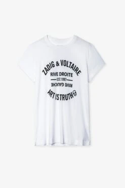 Zadig & Voltaire Walk Blason T-Shirt White -Zadig & Voltaire Shop pwgtr1802f blanc 1