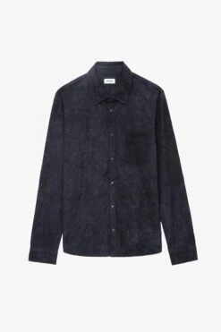 Zadig & Voltaire Serge Suede Shirt Encre 11 Zadig & Voltaire Serge Suede Shirt Encre -Zadig & Voltaire Shop rmsh00011 encre
