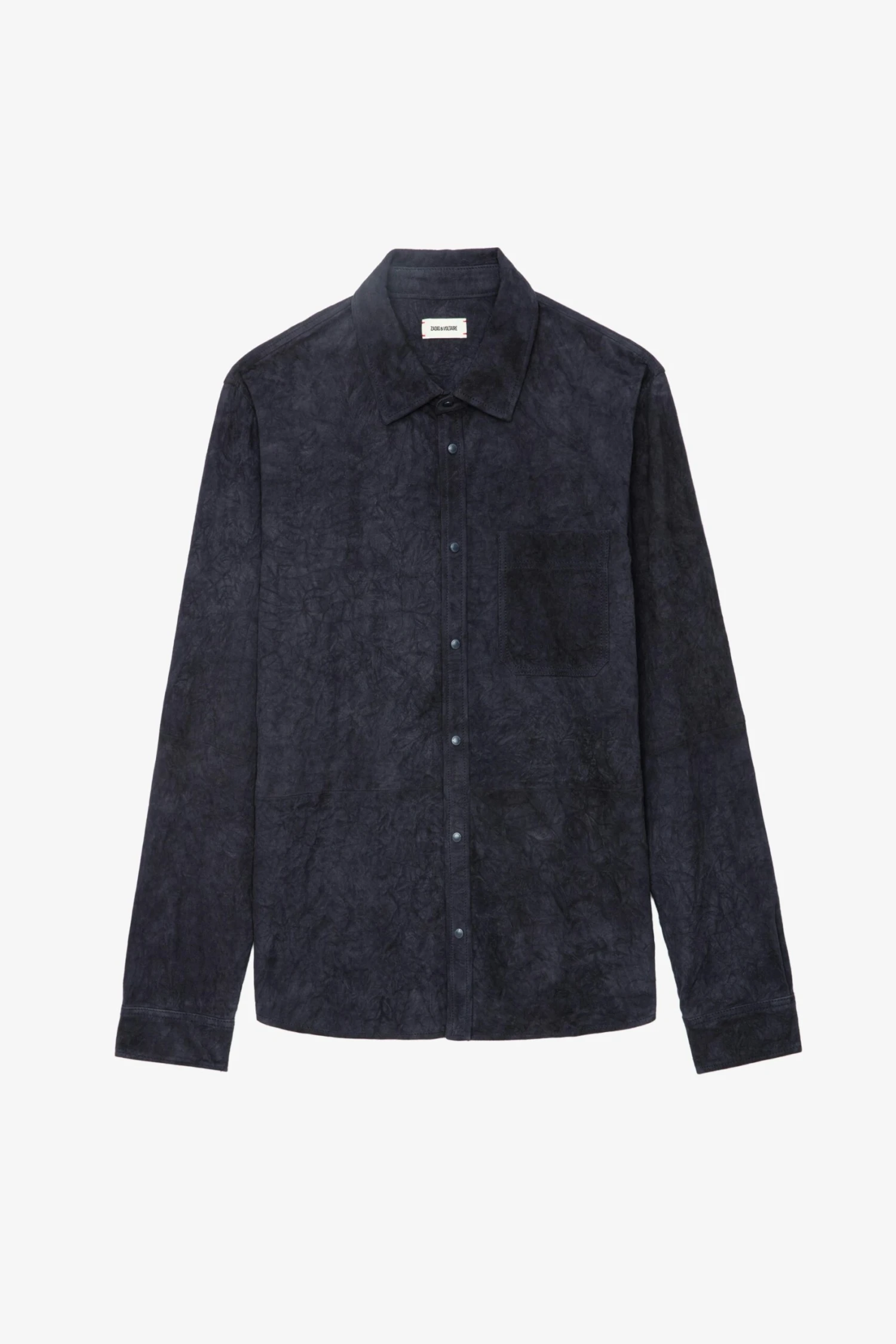 Zadig & Voltaire Serge Suede Shirt Encre 6 Zadig & Voltaire Serge Suede Shirt Encre - Image 6