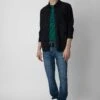 Zadig & Voltaire Serge Suede Shirt Encre
