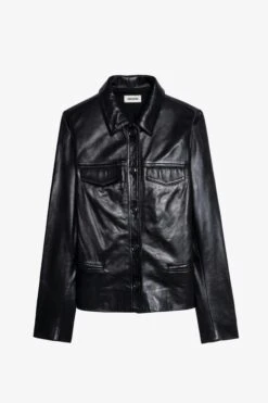 Zadig & Voltaire Liam Leather Jacket Black -Zadig & Voltaire Shop rwow00003 noir