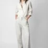 Zadig & Voltaire Pistol Crinkled Leather Pants Judo