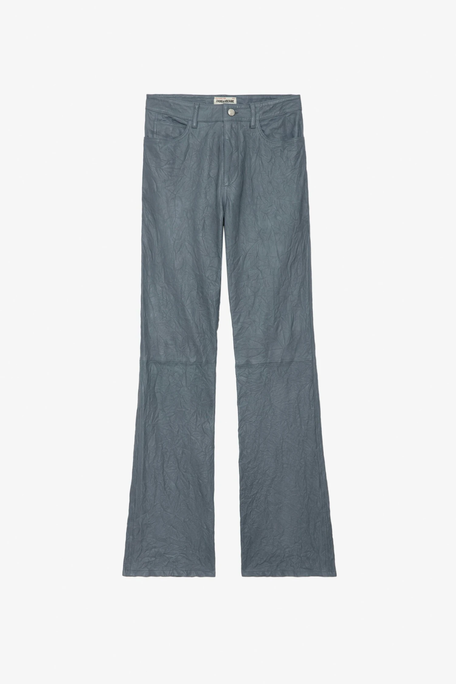 Zadig & Voltaire Pistol Crinkled Leather Pants Light Blue 5 Zadig & Voltaire Pistol Crinkled Leather Pants Light Blue - Image 5