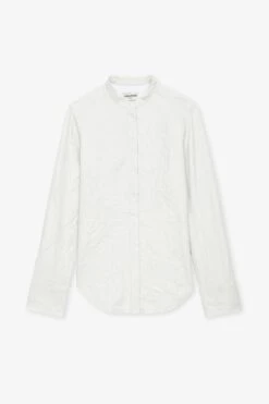 Zadig & Voltaire Chic Crinkled Leather Shirt Judo -Zadig & Voltaire Shop rwsh00028 judo copie
