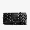 Zadig & Voltaire Rock Mat XL Scale Clutch Black