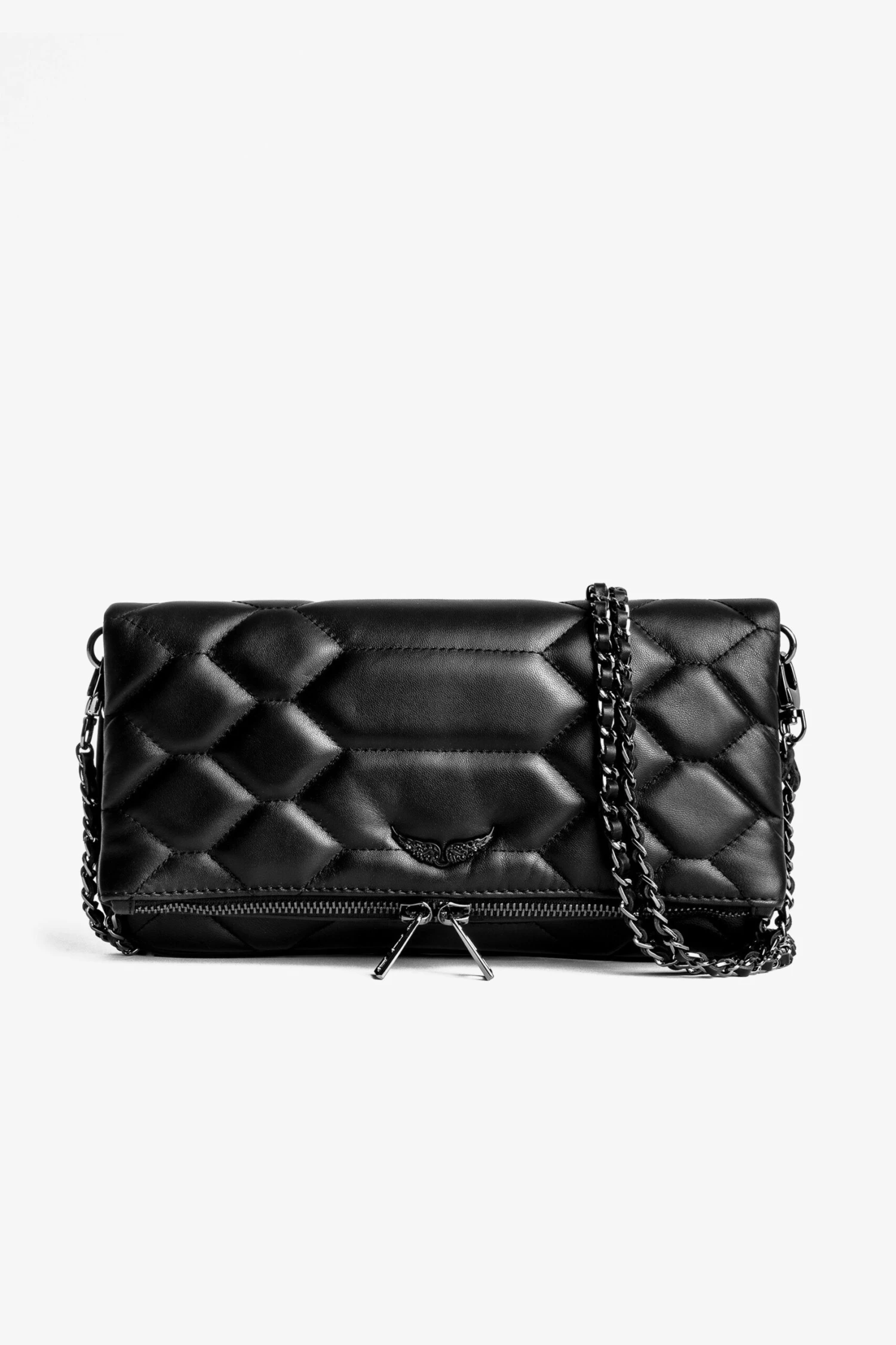 Zadig & Voltaire Rock Mat XL Scale Clutch Black 1 Zadig & Voltaire Rock Mat XL Scale Clutch Black