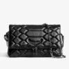 Zadig & Voltaire Rocky XL Mat Scale Bag Black
