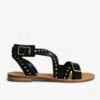 Zadig & Voltaire Cecilia Studs Caprese Sandals Black