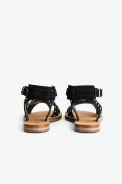 Zadig & Voltaire Cecilia Studs Caprese Sandals Black -Zadig & Voltaire Shop swct00771 noir 4